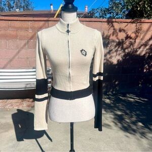 SOLD Dolls Kill Darker Wavs FADER STRIPED KNIT JACKET Sweater NWT  Small S